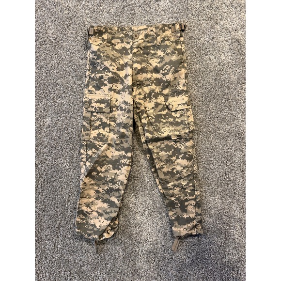 Kids Small Camouflage Cargo Pants Digital Desert Camo Adjustable Waist Utility - Picture 1 of 8